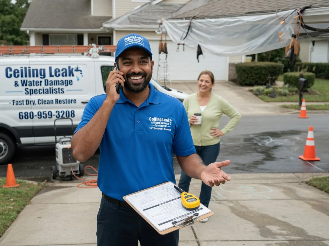 Ceiling Leak Cleanup Bellevue, TX FAQs